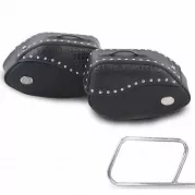 Set di borse in pelle nera avorio per portaborse in pelle tipo tubo