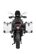 Sistema di valigie ZEGA Pro per Triumph Tiger 900 volume 38/45, colore portavaligie silver, colore alluminio naturale