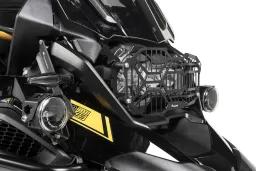 Protezione faro nera con chiusura a sgancio rapido per luci di svolta a LED, faro principale per BMW R1250GS/R1250GS Adventure *SOLO PER USO FUORISTRADA*
