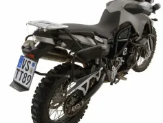 Portapacchi laterali per moto BMW F800GS/ F700GS/ F650GS (doppio), nero