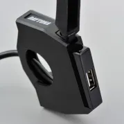 Daytona USB-Steckdose "Slim" 1fach, für 22,2 und 25,4 mm Lenker