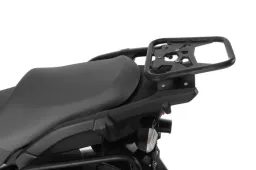 Motorrad Topcaseträger ZEGA Edelstahl schwarz für Kawasaki Versys 1000