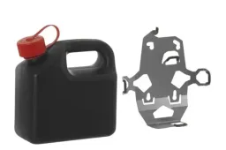 Set porta accessori ZEGA Pro2, portalattine con tanica di benzina Touratech 3 litri