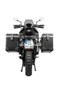 Sistema di valigie ZEGA Pro per Husqvarna Norden 901, KTM 890 Adventure/ 890 Adventure R/ 790 Adventure / 790 Adventure R volume 38/45, colore portavaligie silver, colore And-Black