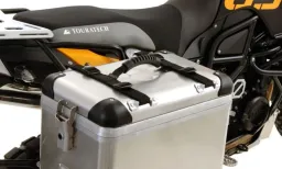 Maniglia di trasporto in alluminio per valigetta da moto con cinghia di fissaggio