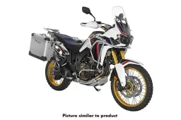 Sistema di valigie ZEGA Pro per Honda CRF1000L Africa Twin (2015-2017) Volume 38/45, Colore portavaligie argento, Colore And-S