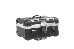 Bauletto da moto in alluminio ZEGA Evo And-Black, 25 litri con Rapid Trap