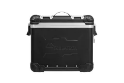 Valigia in alluminio per moto ZEGA Evo And-Black, 38 litri, sinistra