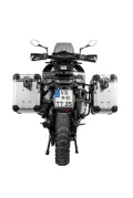 Sistema di valigie ZEGA Evo per Husqvarna Norden 901, KTM 890 Adventure/ 890 Adventure R/ 790 Adventure / 790 Adventure R volume 38/45, colore portapacchi argento, colore E-Nero