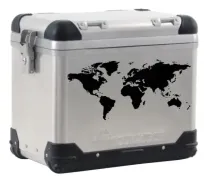 Adesivo valigia ZEGA PRO/ZEGA Pro2/ZEGA Mundo mappamondo nero