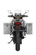 Sistema di valigie ZEGA Mundo per Honda CRF1000L Africa Twin (2015-2017) Volume 31/38, Colore portavaligie argento, Colore alluminio naturale