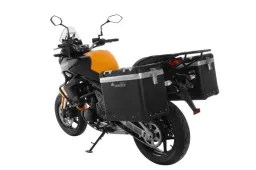 Motorrad Alukoffer System ZEGA Pro And-Black 45/45 Liter mit Stahlträger schwarz für Kawasaki Versys 650 (2010-2014)