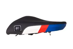 Sella comfort "Style red blue" Fresh Touch per passeggero, riscaldata, per BMW R1300GS