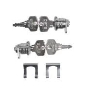 Set di serrature per sistema di fissaggio borse morbide "Plug &amp; Travel" per BMW R1300GS con portapacchi VARIO