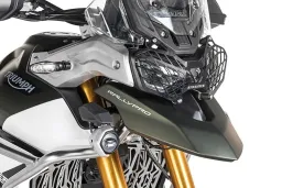 Scheinwerferschutz schwarz mit Schnellverschluss für Triumph Tiger 900 *OFFROAD USE ONLY*