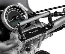 Adattatore per montaggio GPS, morsetto per manubrio, regolabile, viti M8x35, ad esempio per BMW