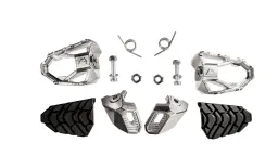 Pedane Works Pro, regolabili in altezza, per BMW R1300GS/Adventure, R1250GS/Adventure, R1200GS/Adventure (LC), R12G/S ***SOLO PER FUORISTRADA***