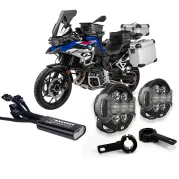 LED-Zusatzscheinwerferset DENALI D7 Pro für BMW F900GS, F800GS (2022-), F850GS, F750GS, RnineT, R18, S1000XR, K1600 (Sturzbügelmontage)
