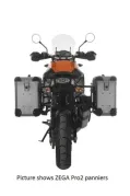 Sistema di valigie ZEGA Pro per KTM 1050 Adventure/ 1090 Adventure/ 1290 Super Adventure/1190 Adventure/ 1190 Adventure R volume 38/45, colore portavaligie nero, colore And-Black