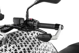 Protezioni per leve DEFENSA, colore argento, per BMW R1250GS/Adventure, R1200GS (LC)/Adventure (LC)