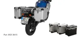 Sistema di valigie ZEGA Pro per Yamaha XT1200Z / ZE Super Tenere volume 31/38, colore portavaligie silver, colore E-Nero