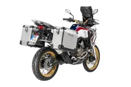 Sistema di valigie ZEGA Pro per Honda CRF1000L Africa Twin (2018-) / CRF1000L Adventure Sports volume 38/45, colore portapacchi silver, colore alluminio naturale