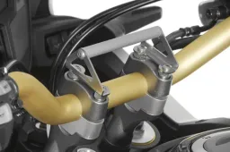 GPS-Anbauadapter auf Lenkerklemmung mit Schrauben für Lenkererhöhung 20 mm, Honda CRF1000L Africa Twin , für Navi-Halter