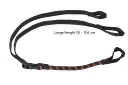 Rokstraps Strap It™ Pack Regolabile *nero-arancione* 30-106 cm 2 pezzi con passanti