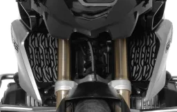 Protezione radiatore in acciaio inox, nera, per BMW R1250GS/ R1200GS (LC)/ R1200GS Adventure (LC)