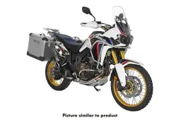 Sistema di valigie ZEGA Pro per Honda CRF1000L Africa Twin (2015-2017) Volume 38/45, Portavaligie colorato Argento, Colore E-Nero