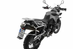 Portapacchi laterali in acciaio inox per moto BMW F800GS / F650GS (Twin) / F700GS