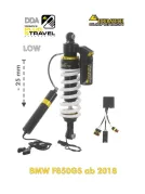 Ammortizzatore di abbassamento sospensioni Touratech -25mm per BMW F850 GS (2018-2023), DDA / Plug &amp; Travel