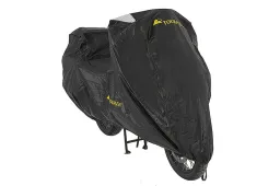 Telo coprimoto Touratech per esterni, per moto da avventura, con borse laterali.