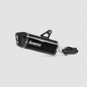 Silenziatore di scarico slip-on Akrapovič, titanio, nero, per BMW R1250GS / R1250GS Adventure dal 2019 in poi
