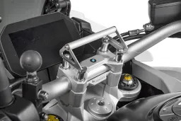 GPS-Anbauadapter auf Lenkerklemmung BMW F900GS/ Adventure, F850GS/ Adventure für Lenkererhöhung 35 mm