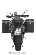 Motorrad Alukoffer System ZEGA Pro And-Black 38/38 Liter mit Edelstahlträger schwarz für Yamaha MT-09 Tracer (2015-2017)