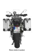 Motorrad Alukoffer System ZEGA Pro And-S 31/31 Liter mit Edelstahlträger schwarz für Yamaha MT-09 Tracer (2015-2017)