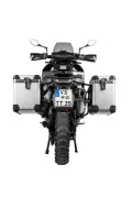 Sistema di valigie ZEGA Pro per Husqvarna Norden 901, KTM 890 Adventure/ 890 Adventure R/ 790 Adventure / 790 Adventure R volume 38/45, colore portapacchi argento, colore alluminio naturale