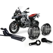 Kit fari ausiliari a LED DENALI D7 Pro per BMW R1250GS/Adventure/RT/R/RS, R1200GS/Adventure/RT/R/RS (LC) (montaggio su barra paramotore)
