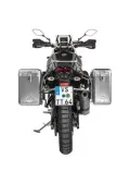 Sistema di valigie ZEGA Mundo per Yamaha Tenere 700 / World Raid volume 38/45, colore portavaligie argento, colore alluminio naturale